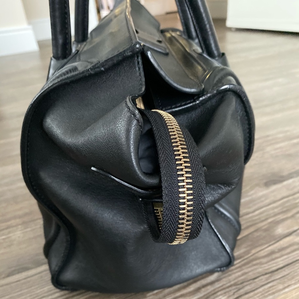 Celine Black Leather Tote with Gold Hardware - Picture 8 of 12